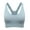 Blue, variant on Adjustable Sports Bras for Women: High Support Padded Racerback Sport for Large Bust Workout Running Gym Tank Top,White,M