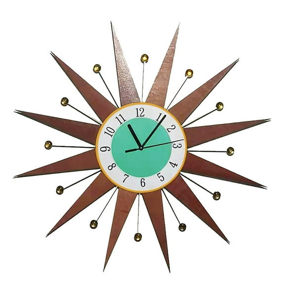 Binwennn Clock Living Room Wall Clock Decoration Clock Retro Light Wall Clock Hanging Wall Mechanical Kitchen Timer Digital Travel Clock with Timer 30 Second Sand Timer Cooking Items for The Blind