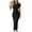 Black, variant on Summer Dresses for Women Short Sleeve Crew Neck Bodycon Midi Dress Casual Fitted Solid Color Tight Dress for Formal Party (Brown,XL)