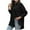 Black, variant on Besolor Womens Oversized Button down Shirts Collared 3/4 Length Sleeve Tops Casual Plus Size Summer Fall Blouses