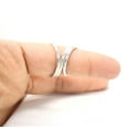thumbnail image 5 of SS DESIGNS Sterling Silver Swan Swirl Adjustable Splint Ring for PIP & DIP Joints | Wire Therapy Ring for RA Rheumatoid Arthritis, Trigger Finger & EDS | Elegant Handmade Joint Support Ring, 5 of 7