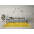 thumbnail image 3 of Ahgly Company Machine Washable Indoor Round Persian Yellow Traditional Area Rugs, 5' Round, 3 of 4