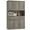 Wash Gray, variant on Homfa 72" Tall Kitchen Pantry with Microwave Shelf, Freestanding Kitchen Cupboard, Floor Cabinet for Dining Room, White