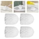 thumbnail image 4 of PTOOTP - 4 cabezales de repuesto con rosca para cepillos de limpieza de inodoro, accesorio de baño, 4 of 8