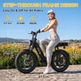 thumbnail image 2 of TST Electric Bike for Women, 750W Motor 48V15AH Battery, 20"x4" Fat Tire E Mountain Bike, Hydraulic Disc Brakes, Full Suspension, UL2849, 2 of 8