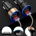 thumbnail image 4 of Cateissary de pantalla de dígitos para teléfono móvil de coche, medidor de voltaje, adaptador de carga USB portátil para accesorios Teléfono y Comunicación Negro, 4 of 6