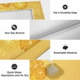 thumbnail image 5 of Yellow Golden Floral Outdoor Rug 3x5 Ft, Non Slip Washable Area Rug, Spring Summer Shiny Flowers Patio Rugs Carpet Runner, Large Floor Mat for Indoor/Outdoor Deck Porch Camping, 5 of 8