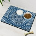 thumbnail image 3 of Paisley Floral Mandala Cat & Dog Mat - Absorbent Food/Water Mat with Sacred Geometric Patterns, Eco-Friendly & Puppy-Safe Materials, 3 of 5
