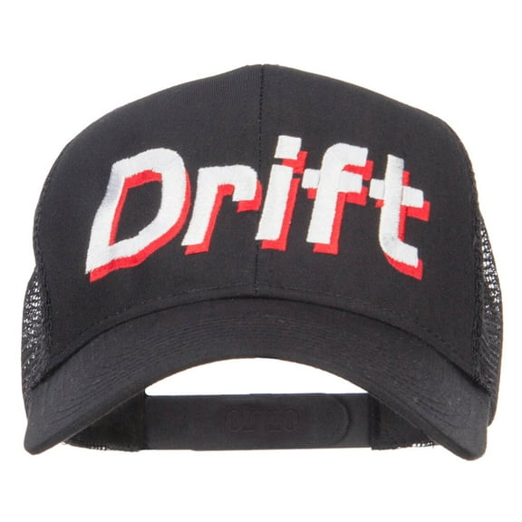 Drift Racing Embroidered Mesh Cap - Black OSFM