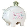My Bambino Asymmetrical Pig Piggy Banks & Money Jars White/Pink