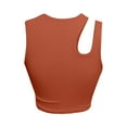 thumbnail image 4 of DuoJiaJ Ladies Hollow Sleeveless Round Neck Solid Color Suspenders Tight Slim Slim Backless Vest Body Shaping Underwear Women’s Cami Tanks, 4 of 4