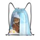thumbnail image 1 of Fotbe Funny Cat Taking a Bath Bolsa Mochila con Cordón Estampada, Bolsa de Gimnasio Deportiva, Bolsa Cinch, Bolsa con Cordón para Hombres y Mujeres-Medium, 1 of 6