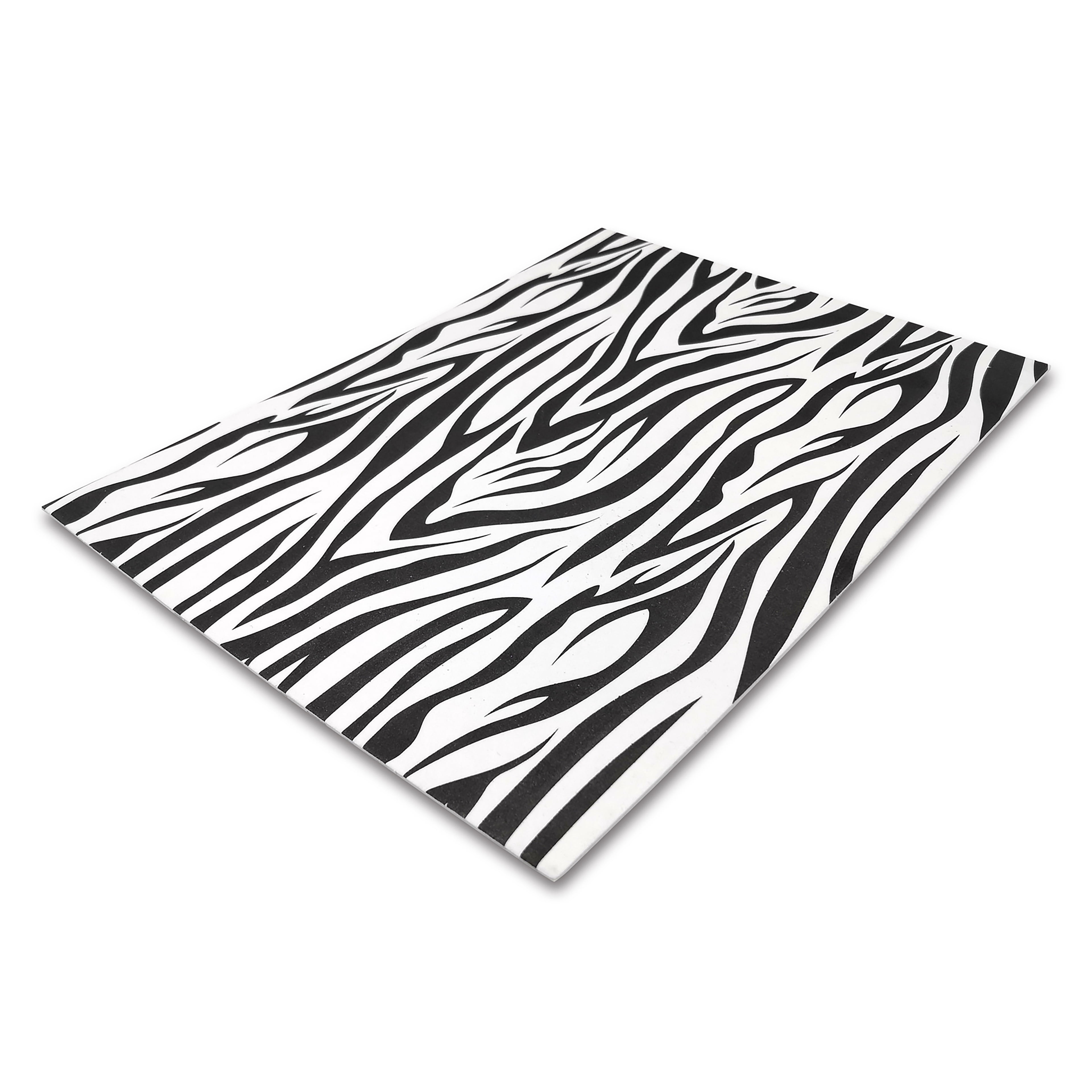 Creatology 9" x 12" Zebra Print Foam Sheet - Black & White Animal Print Foam Sheets for Crafts, Costumes & DIY Projects, 20 Pack