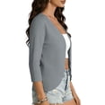 thumbnail image 4 of Neewe Women's Shrug Short Sleeve Cropped Cardigan Knit Sweaters Open Front Casual Elegant Jacket for Dresses, 4 of 8
