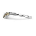 thumbnail image 3 of 14K White Gold Ring Band Wedding Diamond Round Yellow &, 3 of 7