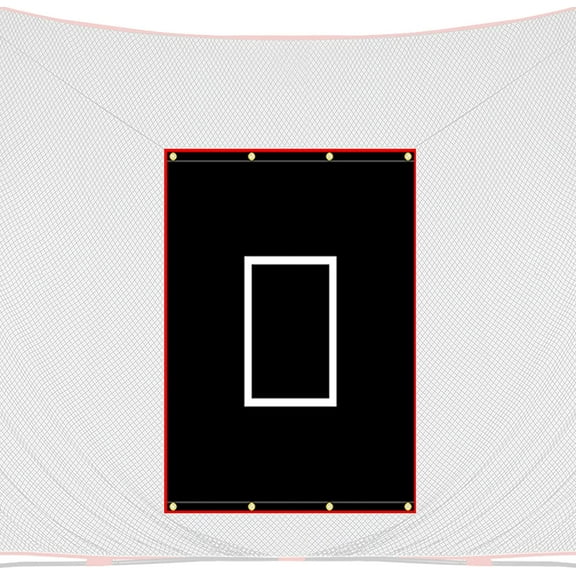 ANDGOAL Baseball Pitching Strike Zone Backstop -  Rubber Backdrop for Ultimate Training