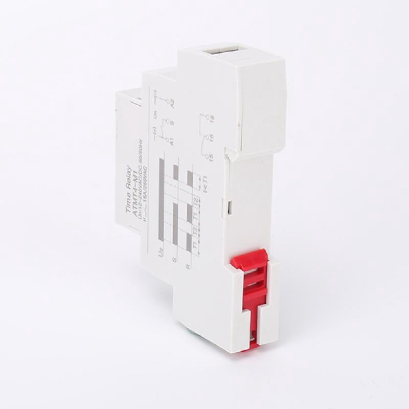 JZROCKER Portable Small Volumes Time Delay Relaying Accessory for DIN Rails with 10 Adjustable Functions for Various Control