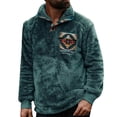 thumbnail image 1 of Suéter con capucha de estilo étnico al aire libre cálido de invierno al aire libre de moda para hombres Pompotops oipoqjl10442, 1 of 2