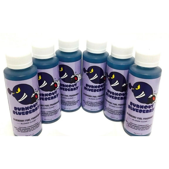 Power Plus Lubricants-6 PACK BLUEBERRY Fuel Fragrance for Car, Motorcycle, ATV, IMCA - 4 fl oz