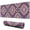 Multicolor Ethnic Floral, variant on Long Mouse Pads for Desk,White Cow Milk Cloud Pattern Desk Mats on Top Of Desks, Desk Mouse Pad Extra Large with 3mm Non-Slip Base and Stitched Edge for Gaming,Office,Work,Home 31.5"x11.8"