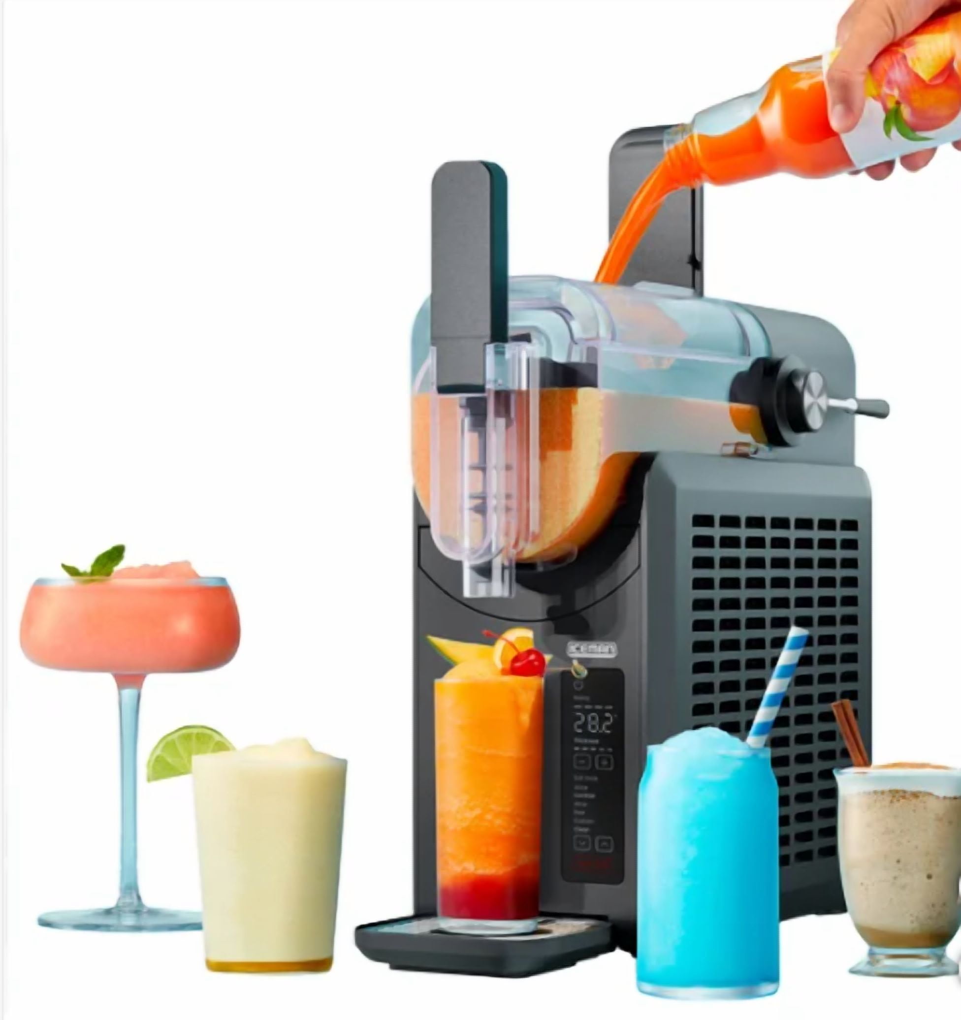 Iceman Slush-Ease 1.5L Slushy Maker with Customizable Thickness (Black)