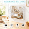 Hanging Metal File Rack White 6 Pockets Hanging Wall Mount Metal File Mail Organizer Rack ...