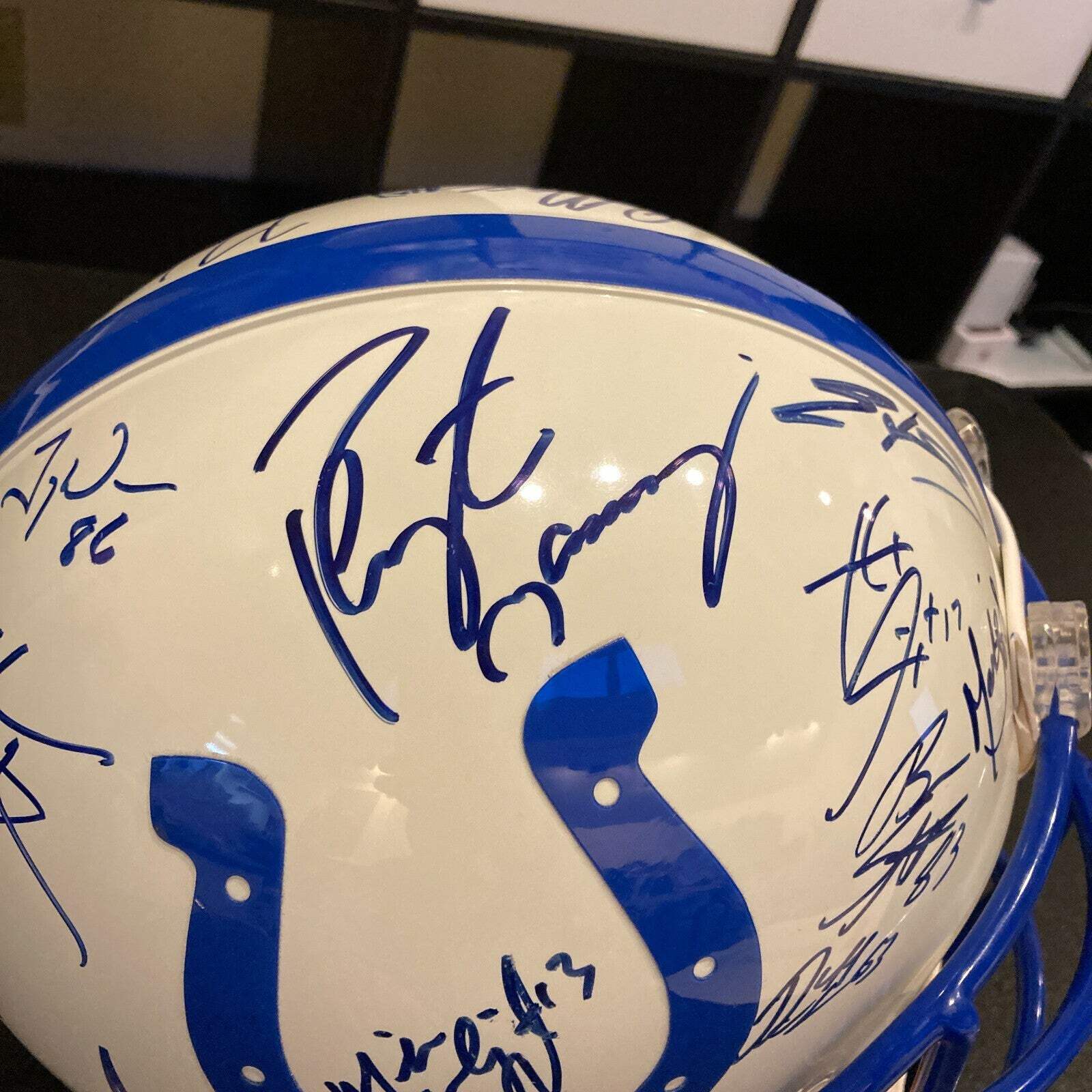 2003 Indianapolis Colts Team Signed Authentic Full Helmet Peyton Manning JSA COA