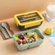 thumbnail image 4 of Monstrate Fiambrera portátil para Picnic, aislamiento de alimentos, contenedor de almacenamiento fresco con cajas de vajilla, viajes al aire Cocina y Comedor Azul oscuro, 4 of 6