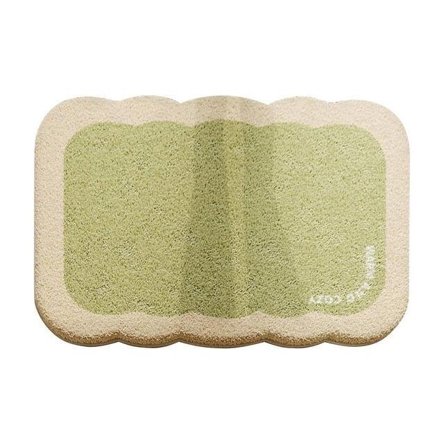 Bathroom Rugs Non Slip,Shower Mats for Bathroom Creamy Style Imitation Sheeps Wool Entrance Mat for Bathroom Water Absorbent Non Slip Great for Home Shower Bathroom Use Shower Mat Non Slip