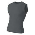thumbnail image 3 of A4 Youth Compression Muscle For Men in Graphite | NB2306, 3 of 5