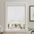 thumbnail image 4 of Cordless Roller Shades for Windows Light Filtering Shades with 5% Openness Solar Screen Semi Sheer Roller Blinds UV Protection for Office and Home. Easy to Install 30" W x 72" H (White), 4 of 4