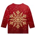 thumbnail image 4 of Colorful Happy Vacation Christmas T Shirts for Kids Girl Boy Summer Fall 3/4 Length Sleeve Crewneck Graphic Loose Fit Cute Tops Shirt Child 2026 Clothing 10 Years, 4 of 4