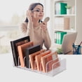 thumbnail image 4 of Organizadores de Maquillaje Acrílicos Divididos de 7 Secciones, Organizador de Paleta de Sombras de Ojos de Diseño Delgado Para Tocador, Estante y Gabinete, 4 of 8