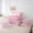 Pink Bow D, variant on Manfei Kids Personalized Initial K 7pcs Twin Bedding Set - Kawaii Pink Bow Princess Style