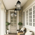thumbnail image 3 of 4 Light Outdoor Hanging Lantern In Transitional Style-26.5 Inches Tall And 9.75 Inches Wide Capital Lighting 946342Bk, 3 of 4