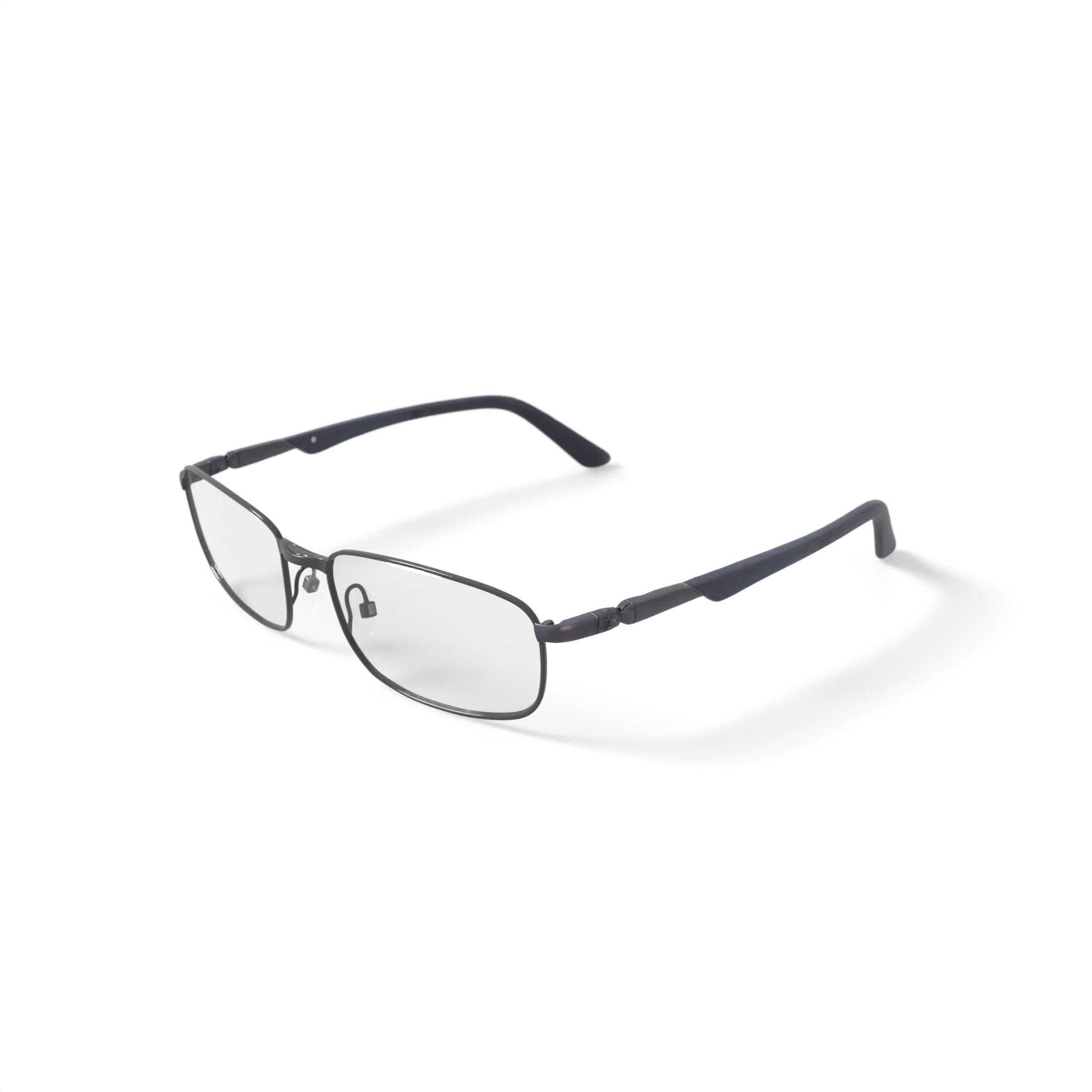 EasyClip Men's EC316 Prescription Eyeglasses with Case, Gray EasyClip Men's EC316 Prescription Eyeglasses with Case, Gray
