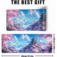 thumbnail image 3 of Japanese Cherry Blossom Desk Mat Anime Gaming Mouse Pad Large Desk Pad for Desk Computer Pc Laptop Office Decor, Mouse Keyboard Pad Stitched Edges Non-Slip Rubber Mat Desk Pad, 31.5x11.8 in, 3 of 7