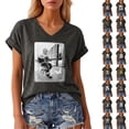 thumbnail image 3 of JCCXIN Womens T Shirts V Neck Parton Graphic Tee Shirt Vintage Dolly T-shirt Retro Country Music T Shirt, 3 of 6