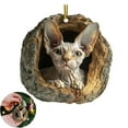 thumbnail image 4 of Sylvtty Christmas Tree Pendant Hanging Acrylic Ornament with Lanyard Easy to Install Adorable Animal Shape Holiday Festive Decoration, 4 of 7