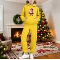 thumbnail image 2 of Piuwrlz Teen Sweatsuits Sets Girls Two Piece Jogger Set Pocket Christmas Round Neck Sweats and Sweatpants Yellow Size 11 Years, 2 of 9