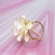 thumbnail image 4 of Broche con hebilla para bufanda, con tres anillos, flores y perlas, para mujer, 4 of 9