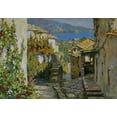 thumbnail image 2 of Obuchovsky, Yury 18x14 White Modern Wood Framed Museum Art Print Titled - Old Town, 2 of 4