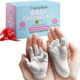 thumbnail image 2 of Luna Bean Infant Plaster Statue Casting Keepsake Kit - Cast Baby Hand & Foot (Pearl) by Casting Keepsakes, 2 of 4