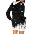 thumbnail image 2 of WILLBEST Sudadera Deportiva para Mujer Sudadera Larga con Capucha, Estilo Casual, con Estampado de Ciervos Navideños, Ideal para Otoño E Invierno Mediana, 2 of 5