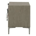 thumbnail image 5 of Furniture of America Brio 2-Drawer Solid Wood Adult Nightstand with USB Port, Natural Oak, 5 of 17