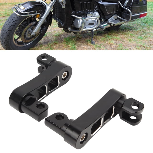 Repose-pieds de Moto, Aluminium 360 Réglable Robuste Repose-Pieds d'Autoroute Extensions Supports Repose-Pieds Extensions Passager Attache de Repose-Pieds pour Tourisme