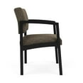 thumbnail image 4 of Lesro Lenox Steel Fabric Oversize Waiting Room Guest Chair in Black/Adler Peppercorn Brown, 4 of 5