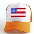 thumbnail image 2 of Baqcunre Sun Hats for Women, Unisex America Baseball Cap United States Mesh Splice Hat for Men Women Usa Flag Adjustable Hat Size Strapback Breathable Trucker Caps Casual Sun Peak Hat,, 2 of 2
