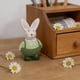 thumbnail image 5 of CaiYueKe Easter Bunny Figurine Resin Home Decor Tabletop Shelf Statue Spring Holiday Decoration Gift for Party Favors Centerpiece Cute Rabbit Ornament, 5 of 7