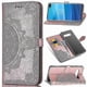 thumbnail image 1 of Samsung Galaxy S10 Plus Case Leather Wallet Cover Emboss Mandala Magnetic Flip Protection Shockproof - Rose Gold, 1 of 5